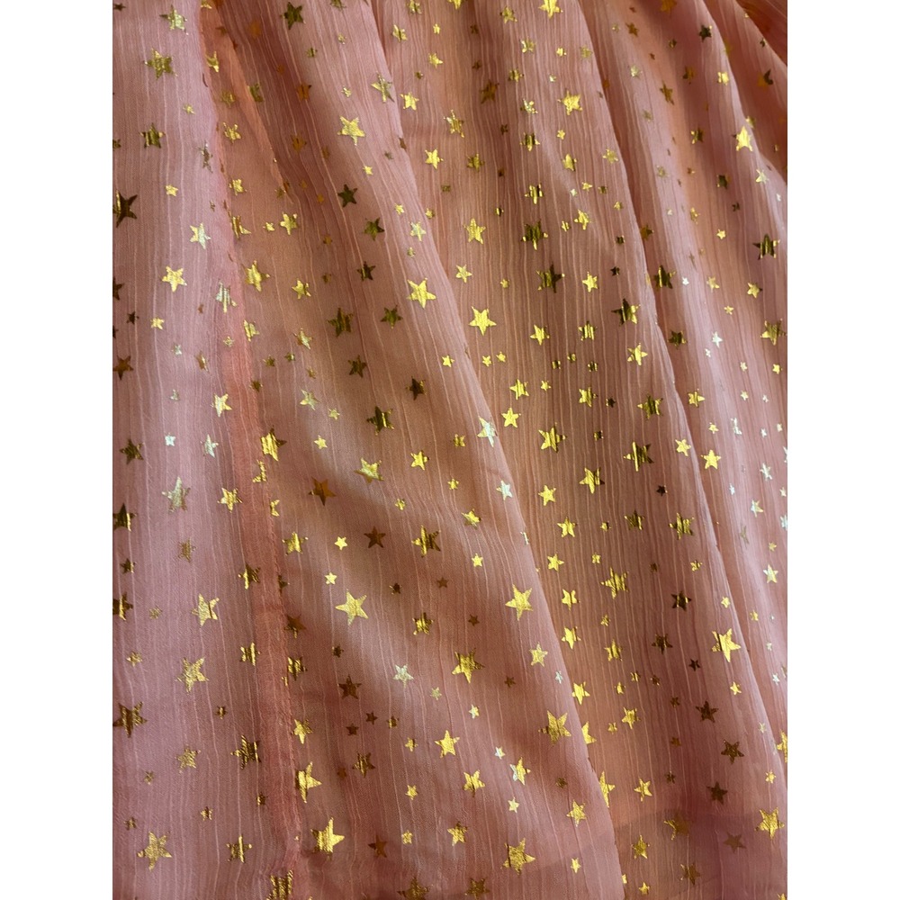 Colleta Star Print Ruffle Blouse, size Large - Picture 4 of 5